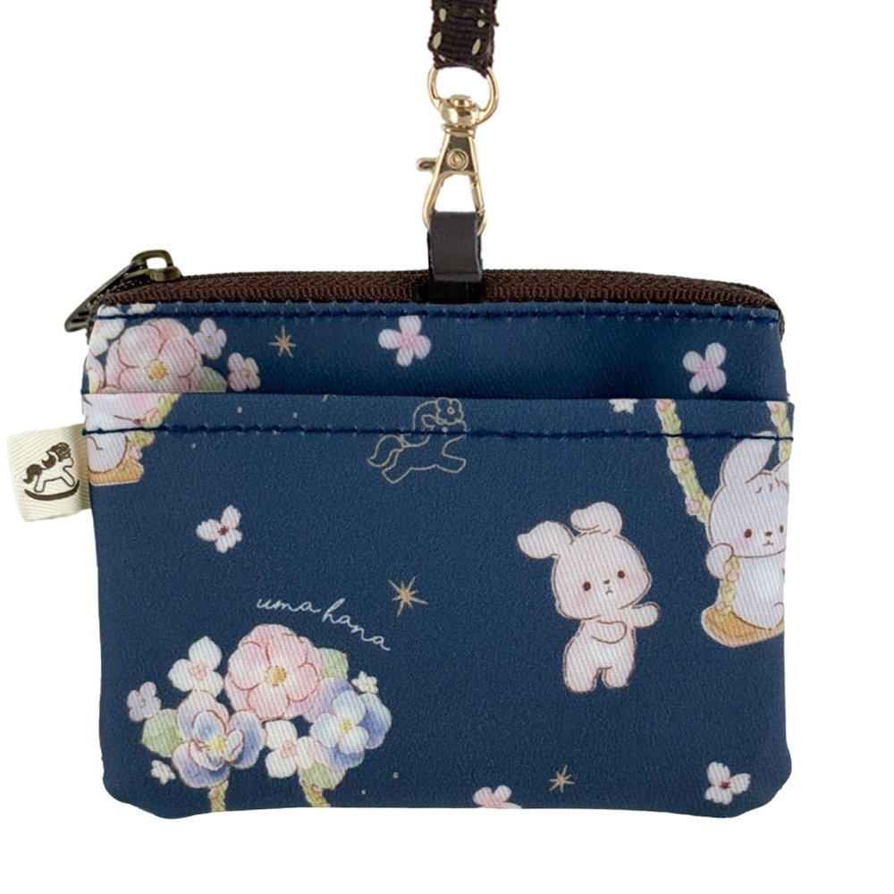 Waterproof Floral Bunny Coin Purse Card Pouch Holder